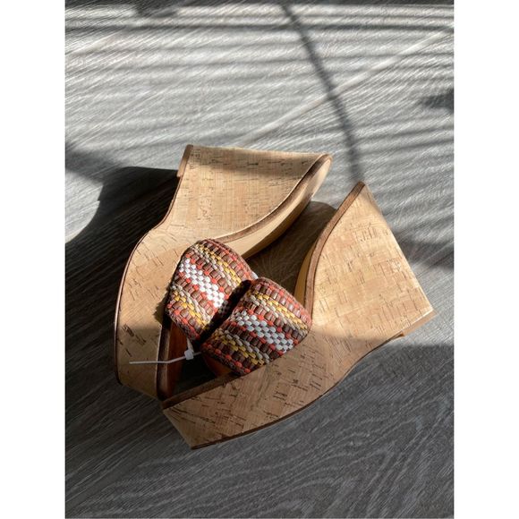 VERONICA BEARD Dali Woven Wedge Sandals Size 9 - Picture 2 of 9